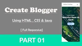 Full Responsive Blooger Website Using HTML & CSS