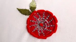 Beautiful kadhai flower embroidery.ফুল সেলাই কাজ।#Flower#Handembroidery#Trending#Viral