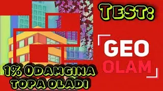 Yangi test bunaqasi hali bulmagan,faqa 2% odamgina tugʻri javobni topaoladi.