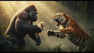 Epic Battle: KONG vs TIGER - Kong Saves Puppy 🦍🦁🐶 | Kong movie | Bigfoot movie HD