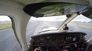 Takeoff in a Piper Archer