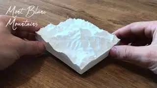 Mont Blanc Mountain - 3D Print Timelapse