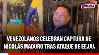 🔴🔵 Venezolanos celebran captura de Nicolás Maduro tras ataque de Estados Unidos: 