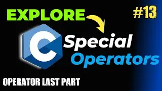 Special Operators in C || Sizeof, Conditional || C Programming Tutorial || RdCodingVines