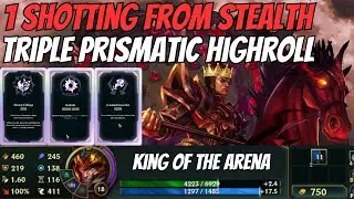 Stat Shard Jarvan ONE SHOTS FROM STEALTH!! INSANE Triple Prismatic Game!! King Of The Arena