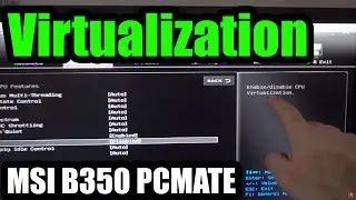 Как включить виртуализацию на MSI B350 PC MATE? (Дата BIOS: ноябрь 2019 г.)
