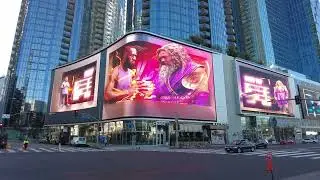 Nike LeBron James and Nikeland 3D billboard campaigns in downtown Los Angeles