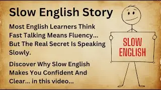 Why Slow English Talking Is Important | The Secret Power of Slow English Talking | Bookish English
