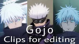 Satoru Gojo RAW clips for editing | JJK season2 - with and without cc