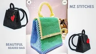 DETAILED way to make a Handmade BEADED BACKPACK//DIY Beaded School Bag//DIY Tutorials
