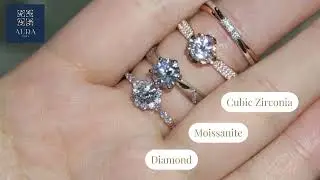 Aura1984 - Moissanite vs. Diamond vs. Cubic Zirconia: What&rsquo;s the Difference?