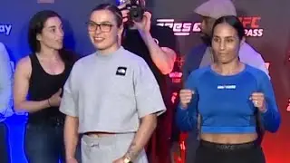 Rizlen Zouak vs. Melissa Dixon - Weigh-in Face-Off - (ARES FC 7) - /r/WMMA