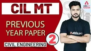 CIL MT Preparation | Civil Engineering | Previous Year Paper Solved (Set 2)