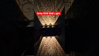 Solar RGB Wall Light #review #vishalsaxena #unboxing #unboxingvideo #solar #solarsystem #light