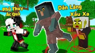 REDHOOD BỊ PHÙ THỦY TROLL BẰNG DÂN LÀNG XẤU XA TRONG MINECRAFT*MỀU GIẢI CỨU NGÔI LÀNG BỊ PHÙ THỦY ÁM