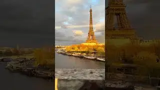 Sunlight falling on the Eiffel Tower like liquid gold &mdash; Paris performing its most breathtaking show