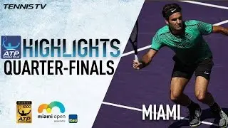 Highlights: Federer Kyrgios Battle Into Miami 2017 Semi-Finals