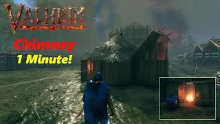 How to make an effective but simple chimney / fireplace in Valheim in 1 minute!