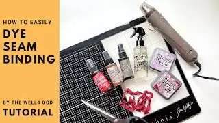 How to Dye Seam Binding || Coloring and Crinkling Seam Binding
