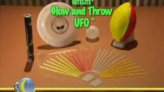 Nitegames Family Fun Pak (Glow-in-the-Dark Football, Flying Disc, Curveball)