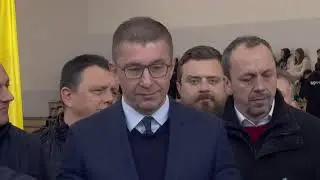 Изјава за медиуми на премиерот Мицкоски од посетата на реконструираната спортска сала - Кратово (МК)