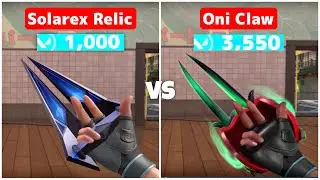 New SOLAREX RELIC KNIFE vs ONI CLAW KNIFE (Valorant Best Knife Skin)