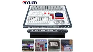 YUER&trade;️ Mini Pearl Sky Horse 512A DMX-световой пульт управления для подключения 60 лампочек для диджеев и свадеб