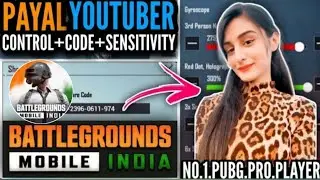 [NEW] PAYAL GAMING CONTROL CODE AND SENSITIVITY CODE II BGMI/PUBGM