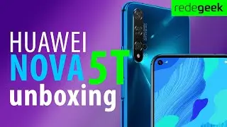 HUAWEI NOVA 5T - unboxing COMPLETO do intermedir&aacute;rio PREMIUM no BRASIL!