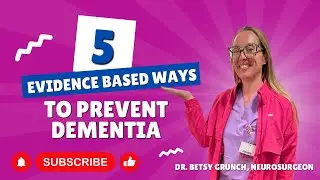 5 evidence based ways to prevent dementia #brainhealth #dementia #prevention #evidencebasedmedicine
