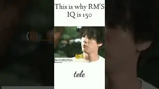 RM'S IQ is 150. he's a genius 🤓 #bts#shorts#army