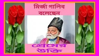 Mirza Galib Quotes/মির্জা গালিব উক্তি। বাংলা শয়ারি।sad shayari/motivational quotes/Bangla romantic