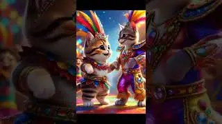 Fiery Samba Dance 🔥#Samba #BabyCat #DanceShorts #BrazilVibes #funny #cat
