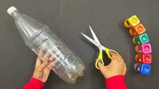A Beautiful Garden Decoration Hanging Craft Using Waste Plastic Bottle/Best Out Of Waste Crafts 