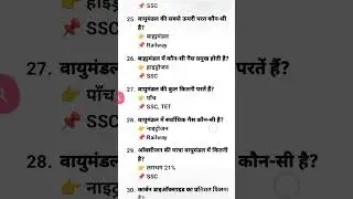 🌍 geography bayumandal ki parte/वायुमंडल की परतें Most Important GK Ques.| #gk #gkquiz  All Exams.