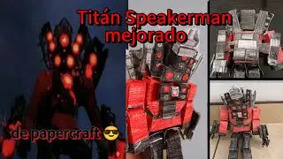 Tutorial de Titán Speakerman Mejorado de papercraft/ 1era parte 😎