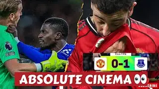 UNBELIEVABLE! 👀 10 MEN Everton Beat Manchester United At Home 😮 #manchesterunited #premierleague