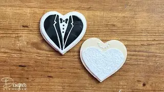 Stenciling Bride & Groom Cookie Cutter & Stencil Set | Designer Stencils Presents
