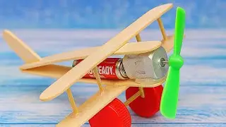 How to Make a Plane Using Ice Cream Stick and Bottle Cap | Simple DIY Flying Plane 🔥 | TouchSpark