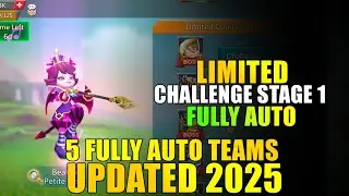 Lords mobile 5 Auto Teams For Petite Devil Limited challenge stage 1|Trick vs Trick stage 1 Auto