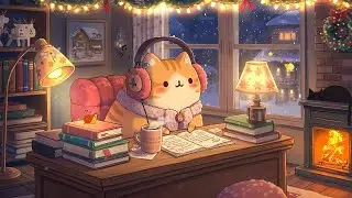 Lofi Cat&rsquo;s Cozy Winter Study Session 🐾Winter Lofi Music For Study, Work ❄️ Beats to relax / study to