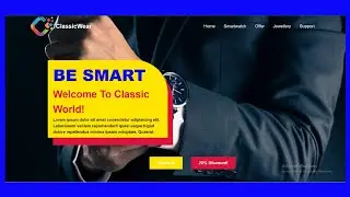 How To Make Animated Website Using HTML And CSS | Modern Website Header Design
