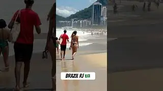 🇧🇷🏖️🍑 Copacabana Beach 🌊Brazil