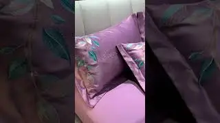 Purple - Luxury 100S Cotton Satin Bedding Quilt Cover Pillowcase Set