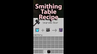 Рецепт кузнечного стола Minecraft