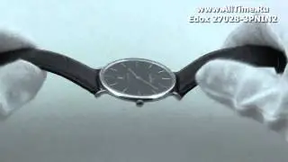 Мужские наручные швейцарские часы Edox 27028-3PNIN2
