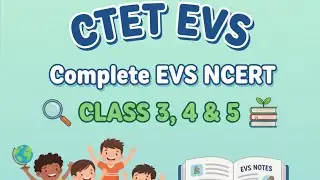 CTET EVS NCERT Class 3&ndash;5 Explained | Paper-1 EVS 2026 / CTET NCERT 