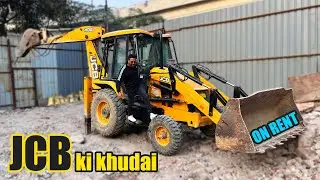 JCB on work and how to rent a JCB in India - JCB business profit