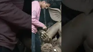 ganesh idol making 2022 ll how to make ganesha #shorts