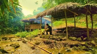 guy soldier, build stone stove, collect firewood, find food, build roof, create a new life